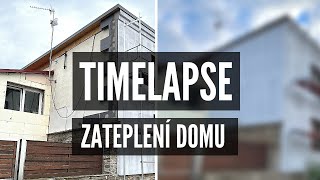 Zateplení domu šedým polystyrenem svépomocí timelapse 1 [upl. by Hooper648]