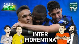 INTER 4  0 FIORENTINA  Lautaro e Thuram coppia perfetta  Calcio con la F [upl. by Australia]