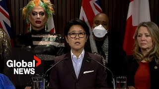 Ontario NDP calls for public safety zones for drag performances LGBTQ community [upl. by Miharba]