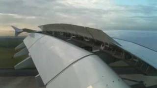 BANG NOISE AIR FRANCE AIRBUS 380800 HARD LANDING IN PARIS CDG [upl. by Danforth549]