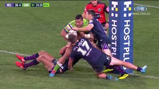 NRL Highlights Melbourne Storm v Canberra Raiders  Round 20 [upl. by Yesnikcm]