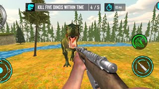 Real Dino Hunter  Dinosaur Games  Android GamePlay 7 [upl. by Ryun]