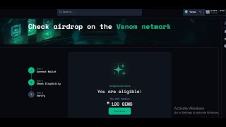 Claim Airdrop  Venom Airdrop Update  New Airdrop Mon Protocol [upl. by Cohbert]