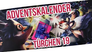 Pokemon Karten Adventskalender Opening Tür 19  Gewinnspiel Pokemon Booster Unboxing Opening [upl. by Koval]