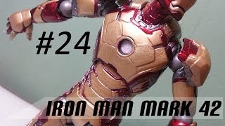 Review 24 Revoltech Iron Man Mark 42 Action Figure [upl. by Ettegroeg453]