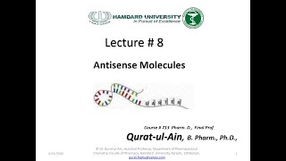 Antisense Molecule Lecture 8 [upl. by Vange]