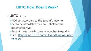 Low Income Housing Tax Credits LIHTC [upl. by Wiltsey]