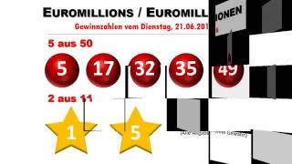 Euromillions Ziehung Aktuelle Zahlen vom Dienstag 2162016 [upl. by Ellehcan30]