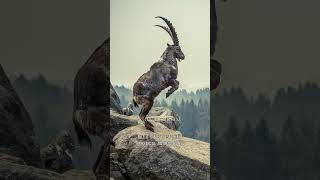 The Incredible Ibex  Masters of the Mountain shorts animals [upl. by Vaasta]