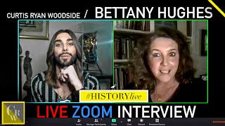 Bettany Hughes Live Interview with Curtis Ryan Woodside Aphrodite  other goddesses [upl. by Bourn]