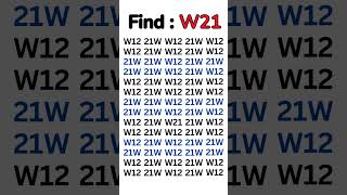 Find the number W21 in this interesting puzzle [upl. by Jorin]