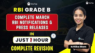 Important RBI Notifications amp Press Releases  RBI Grade B Preparation Strategy  Crack RBI Grade B [upl. by Elboa]