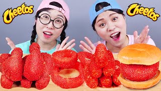 Cheetos Hot Dog Gà Hamburger Mukbang DONA [upl. by Llenwahs]