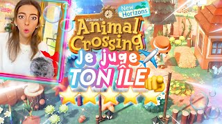 JE JUGE TON ÎLE dans ANIMAL CROSSING NEW HORIZONS  ✈️ je suis choquée ⭐️ [upl. by Theis]