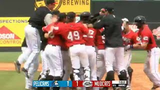 Mudcats Hiura walks off in ninth [upl. by Rintoul]