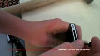 How to Remove An iPhone 4 Back With Out A Pentalobe Screwdriver [upl. by Acimat]