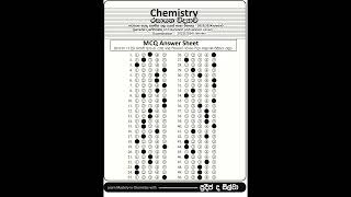 2023 AL Chemistry MCQ Answers [upl. by Nylrebmik458]