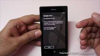 Windows Phone 8 Gmail Email Error on Nokia Lumia Phones [upl. by Racso]