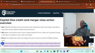 Capital One Gets class action Lawsuit over Discover merger [upl. by Janie]
