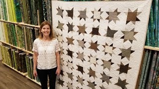 Modas FREE Fat Quarter Pattern Classic Stars Quilt [upl. by Anavlis]