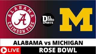 ALABAMA VS MICHIGAN LIVE  NCAAF Rose Bowl Game Score Radio JAN 01 2024 [upl. by Jona]