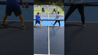 Dangerous but effective slice drop shot pickleball [upl. by Ynnub]