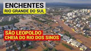 ENCHENTE  SÃO LEOPOLDO  RIO GRANDE DO SUL Imagens Aéreas Drone 050524 [upl. by Eilac]