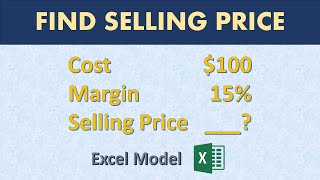 How to find selling price with cost and profit margin only [upl. by Yelir]