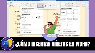 COMO INSERTAR VIÑETAS EN WORD [upl. by Bonilla693]