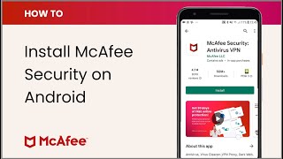 How to install McAfee Security on Android [upl. by Goodden]