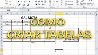 COMO CRIAR PLANILHAS NO EXCEL [upl. by Adrienne508]