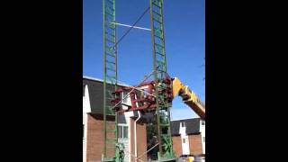 Taking down crank up scaffold [upl. by Lienet617]