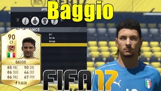 FIFA 17  Baggio  Virtual Pro Look A Like Tutorial  with Stats [upl. by Anissa292]