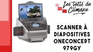 Test dun scanner à diapositives diapos OneConcept 979GY [upl. by Laureen]