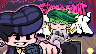 Josuke Higashikata over Boyfriend BF  Friday Night Funkin JoJo Mod Showcase [upl. by Laird]