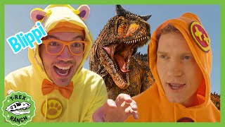 Blippi Joins the Park Rangers on an EPIC Adventure  TRex Ranch Dinosaur Videos for Kids [upl. by Ymij]