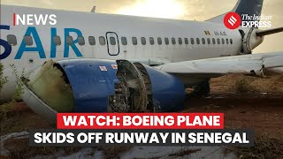 Senegal Plane Accident Boeing Plane Skids Off Runway 11 Injured Before Takeoff [upl. by Trometer428]