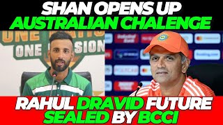 Shan Masood Press Conference  Rahul Dravid to continue as India head coach [upl. by Garvey389]