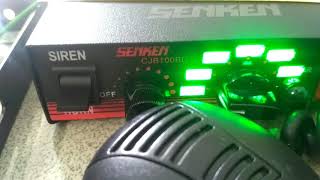 DEMO SENKEN CJB100BD SIREN 100W NEW SOUND BY SUMBAYAK SHOP [upl. by Ayerim]