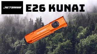 Jetbeam E26 Kunai  Tactical Flat Flashlight [upl. by Kermie]