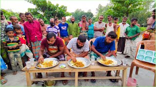 গরুর মাংস ও ভাত খাওয়ার হাডাহাড্ডি লড়াই দেখুন  Beef Meat eating challenge [upl. by Kowtko]