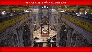 02 Februar 2024 Heilige Messe für Ordensleute  Papst Franziskus [upl. by Candace]