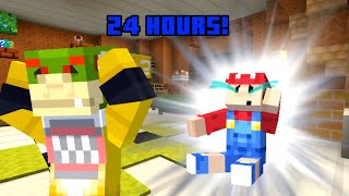 I Survived 24 Hours Babysitting CRAZY Baby Mario in Minecraft [upl. by Comstock]