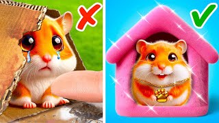 Wir haben ein Miniaturzimmer für einen Hamster gebaut 🐹 Unverzichtbare Tricks für Haustierliebhaber [upl. by Eatnahs80]