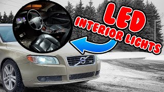 VOLVO LED INTERIOR LIGHTS UPGRADE Our S80 V8 Get A Full LED Interior [upl. by Sperry34]