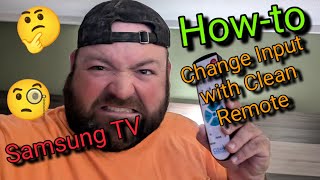 How to change Input on Hotel Samsung TV with clean remote [upl. by Russell]