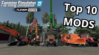 TOP 10 FORESTRY MODS FOR FARMING SIMULATOR 22 2024 UPDATED  FS22 MODS [upl. by Monteith]