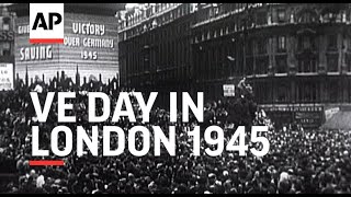 V E Day in London  1945 [upl. by Rimidalg]