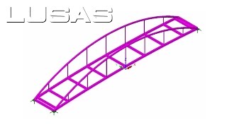 Modelling footbridge dynamics with LUSAS Part 1  model building [upl. by Almeta]