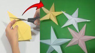 How To Make A Div Star Realistic paper Star Div Making Ideas [upl. by Eikcuhc]